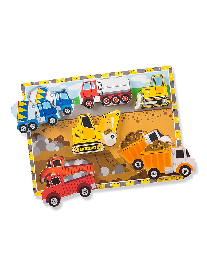 melissa and doug construction vehicles puzzle